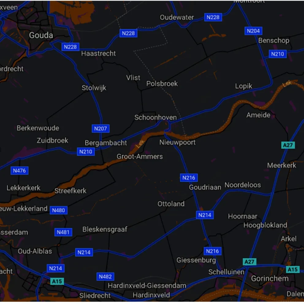 navigatie header negatief