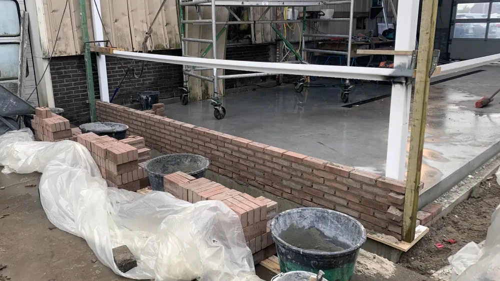 Metselen wasstraat 28-10-2020